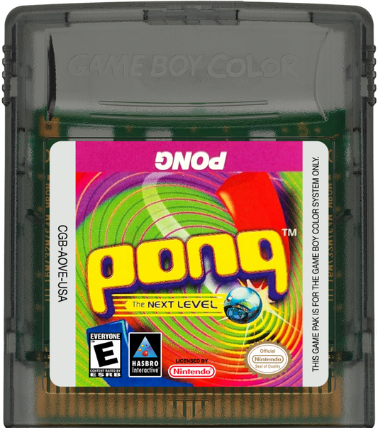 Pong The Next Level cartridge for Game Boy Color GBC video game