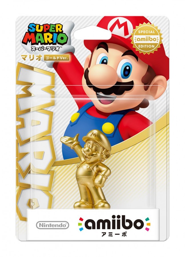Mario Gold Edition Super Mario Amiibo sealed Nintendo figure