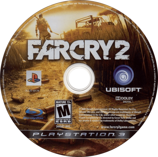 Far Cry 2 disc for PlayStation 3 (PS3) video game