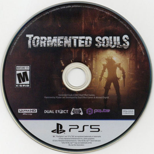 Tormented Souls PS5 game featuring classic survival horror gameplay, fixed camera angles, and a dark atmospheric storyline on PlayStation 5 disc