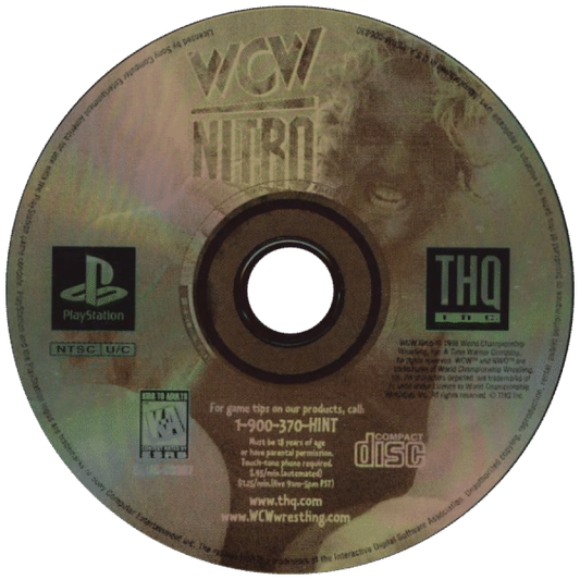 WCW Nitro disc art for PlayStation 1 (PS1) video game