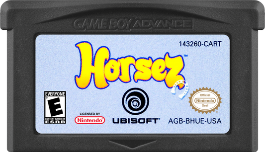 Horsez game cartridge for Game Boy Advance (GBA) video game