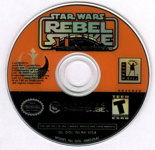 Star Wars: Rebel Strike: Rogue Squadron III disc for Nintendo GameCube (GC) space combat action video game