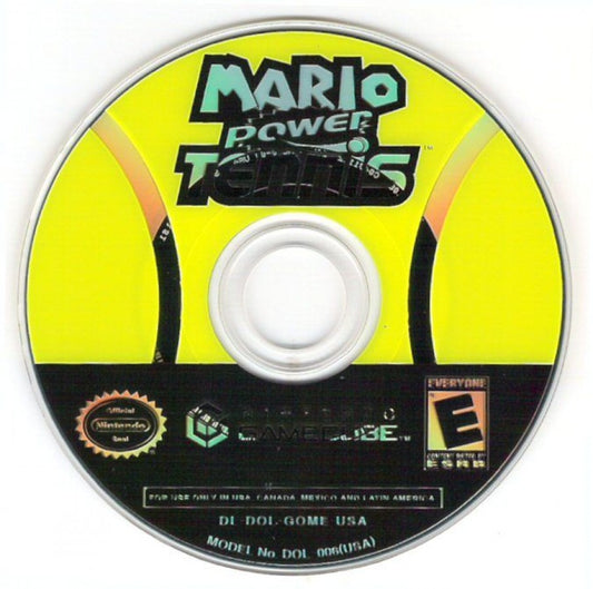 Mario Power Tennis disc for GameCube (GC) sports tennis video game
