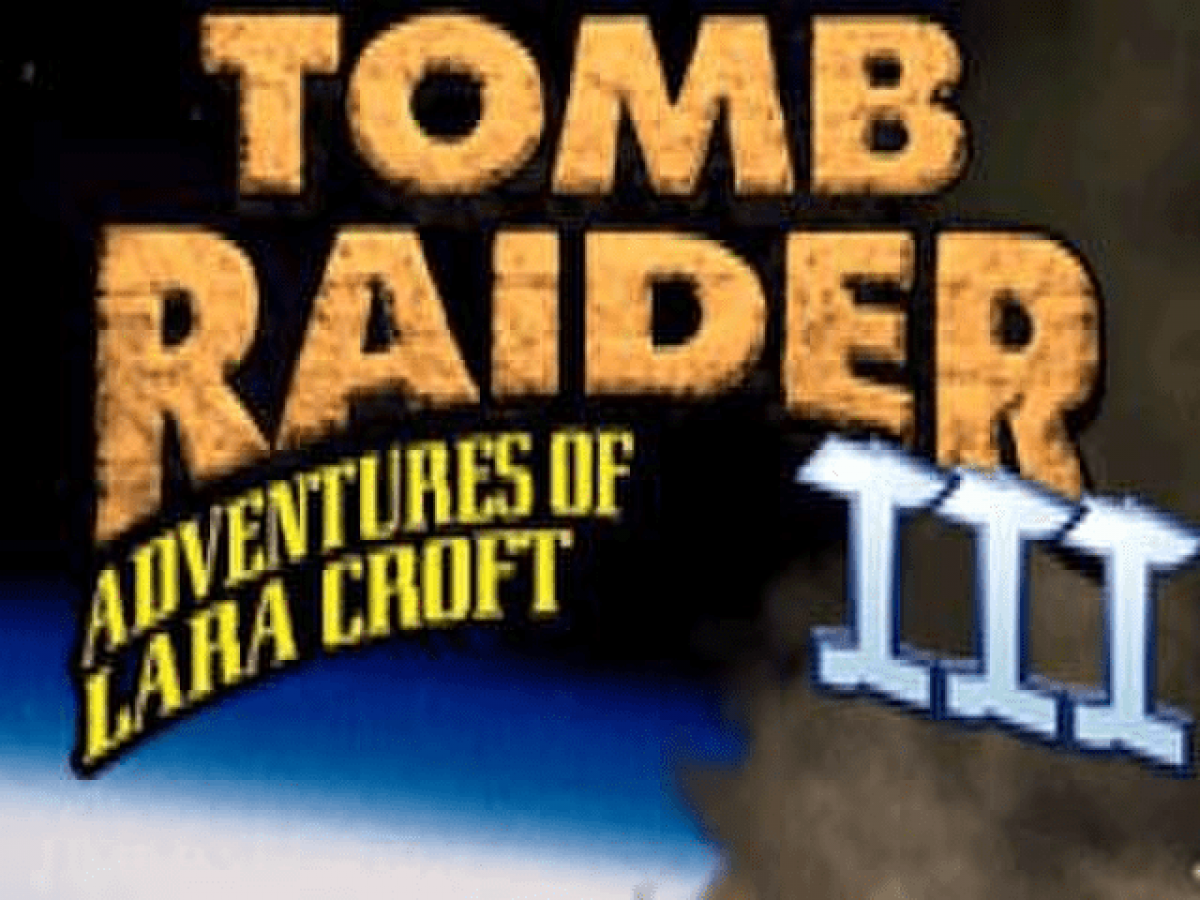 Tomb Raider III home screen for PlayStation 1 (PS1) action-adventure video game