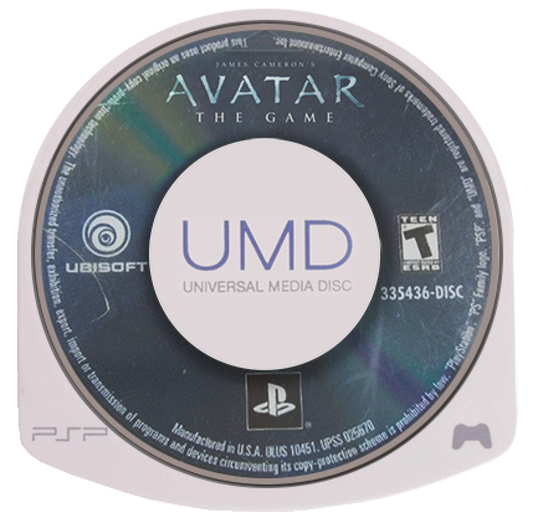 Avatar The Game PlayStation Portable PSP video game, action adventure, sci-fi combat, movie tie-in gameplay, handheld console title disc cartridge UMD