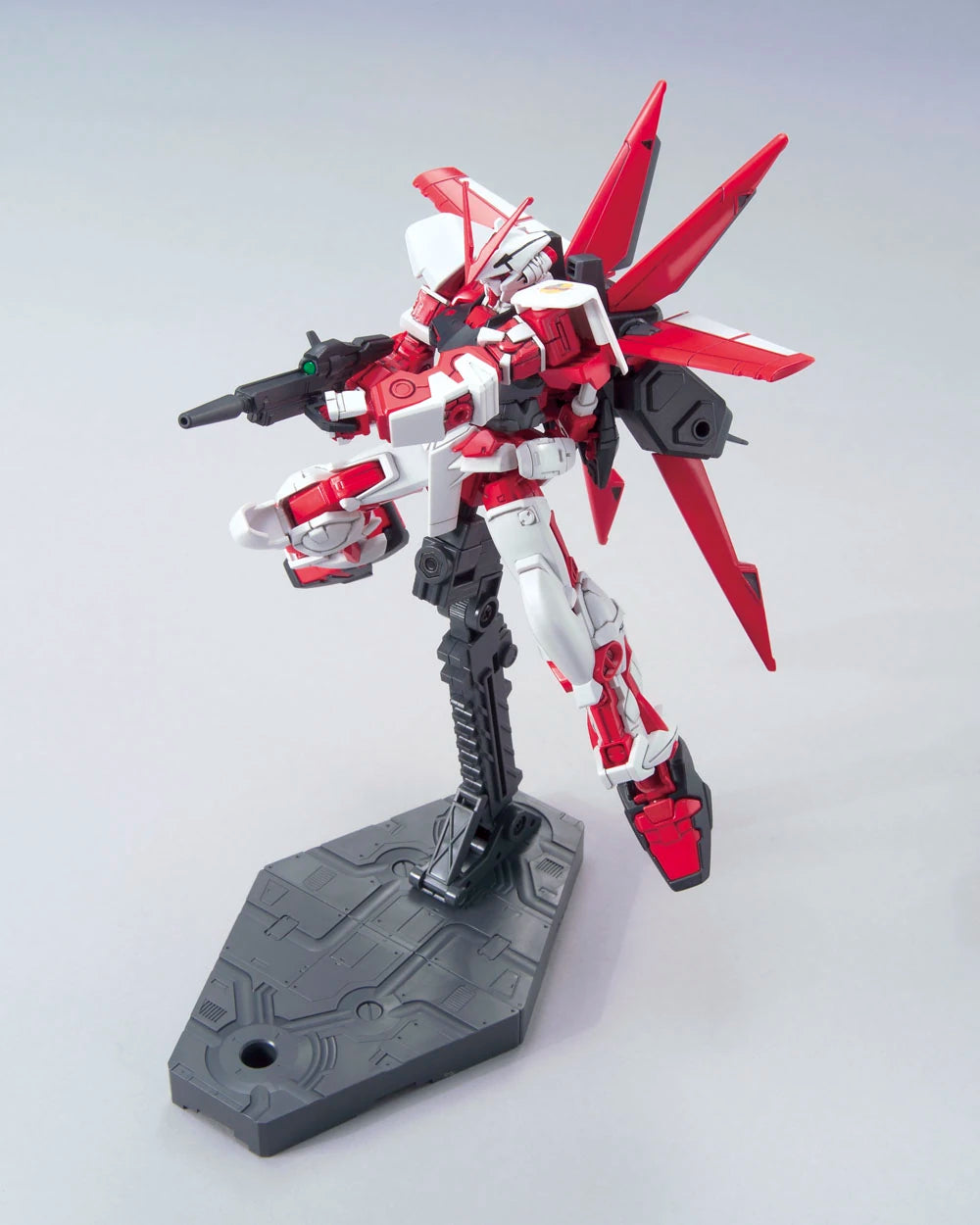 HG Gundam Astray Flight Unit Model Kit featuring High Grade Gunpla construction detailed mechanical design articulated poseable model Flight Unit backpack accessories snap together assembly color separated parts customizable display piece and collectible anime model building appeal action