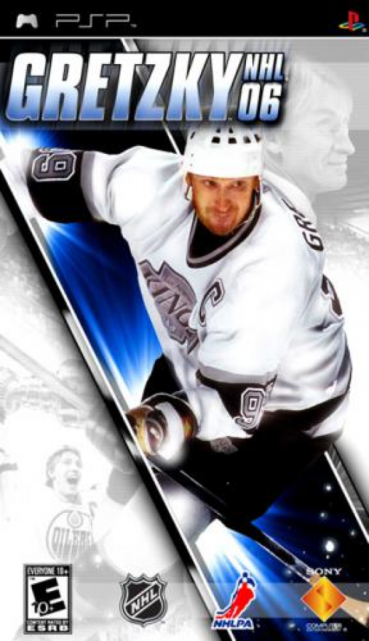 Gretzky NHL 06 cover art for Playstation Portable (PSP) sports video game