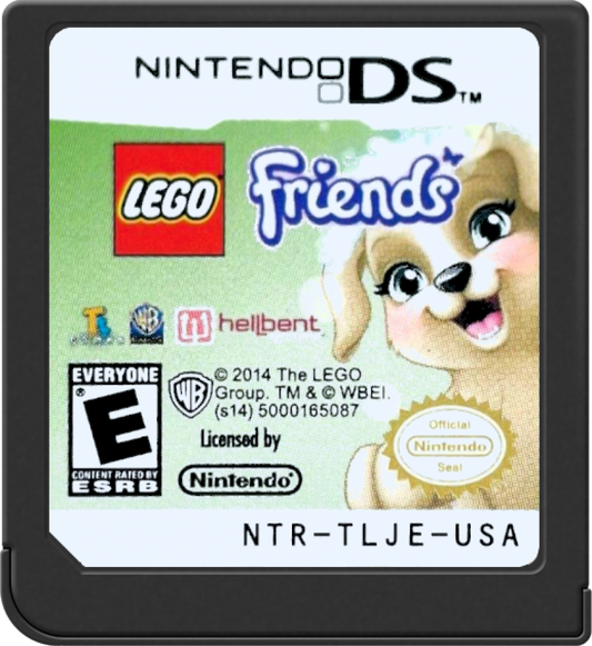 LEGO Friends for Nintendo DS life simulation adventure game featuring Heartlake City exploration mini games pet care character activities and customization gameplay cartridge