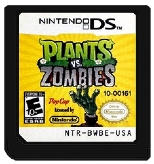 Plants vs. Zombies cartridge for Nintendo DS (DS) tower defense strategy video game