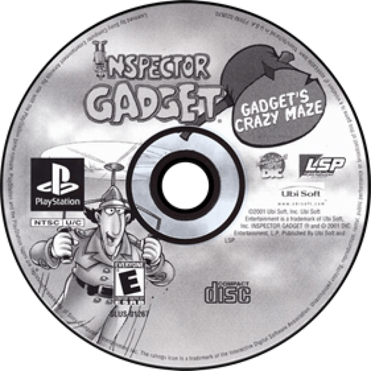 Inspector Gadget PlayStation PS1 for action adventure video game fans featuring platforming gameplay crime solving missions iconic cartoon characters gadget powered abilities puzzle solving colorful environments family friendly action collectible gaming appeal disc