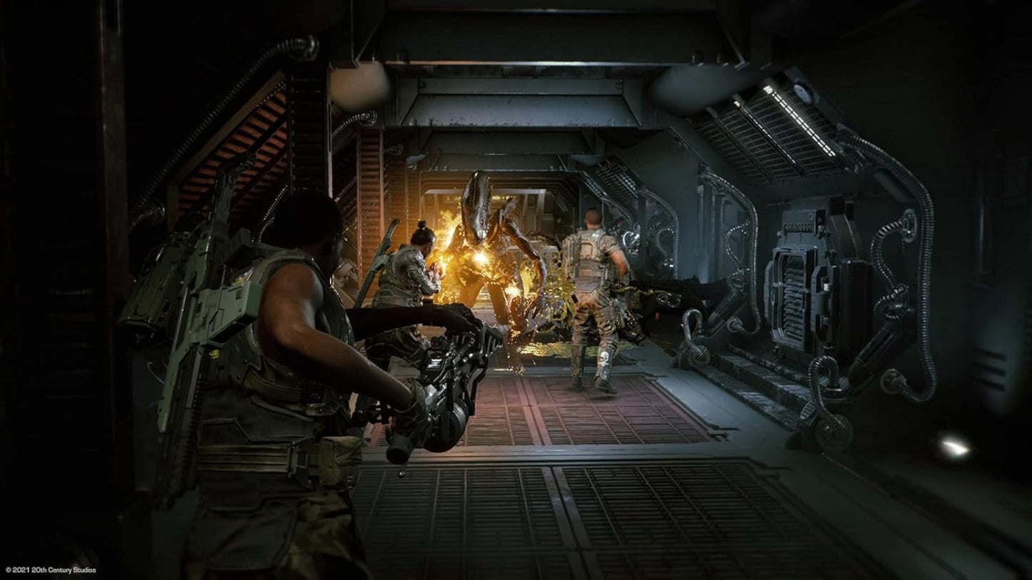 Aliens Fireteam Elite PlayStation 4 PS4 video game, third-person shooter, sci-fi co-op action, Alien franchise title gameplay