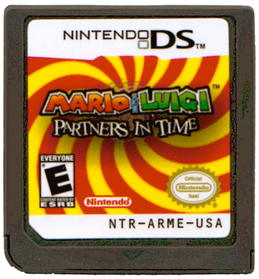 Mario & Luigi: Partners in Time cartridge for Nintendo DS (DS) RPG adventure video game