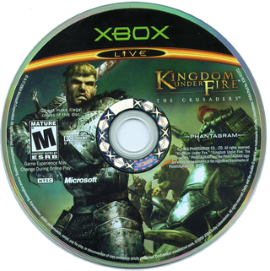 Kingdom Under Fire: The Crusaders – Xbox (XBOX) disc for video game for XBOX