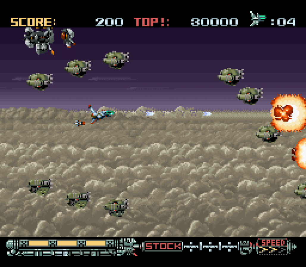 Phalanx gameplay image for Super Nintendo Entertainment System (SNES) retro video game