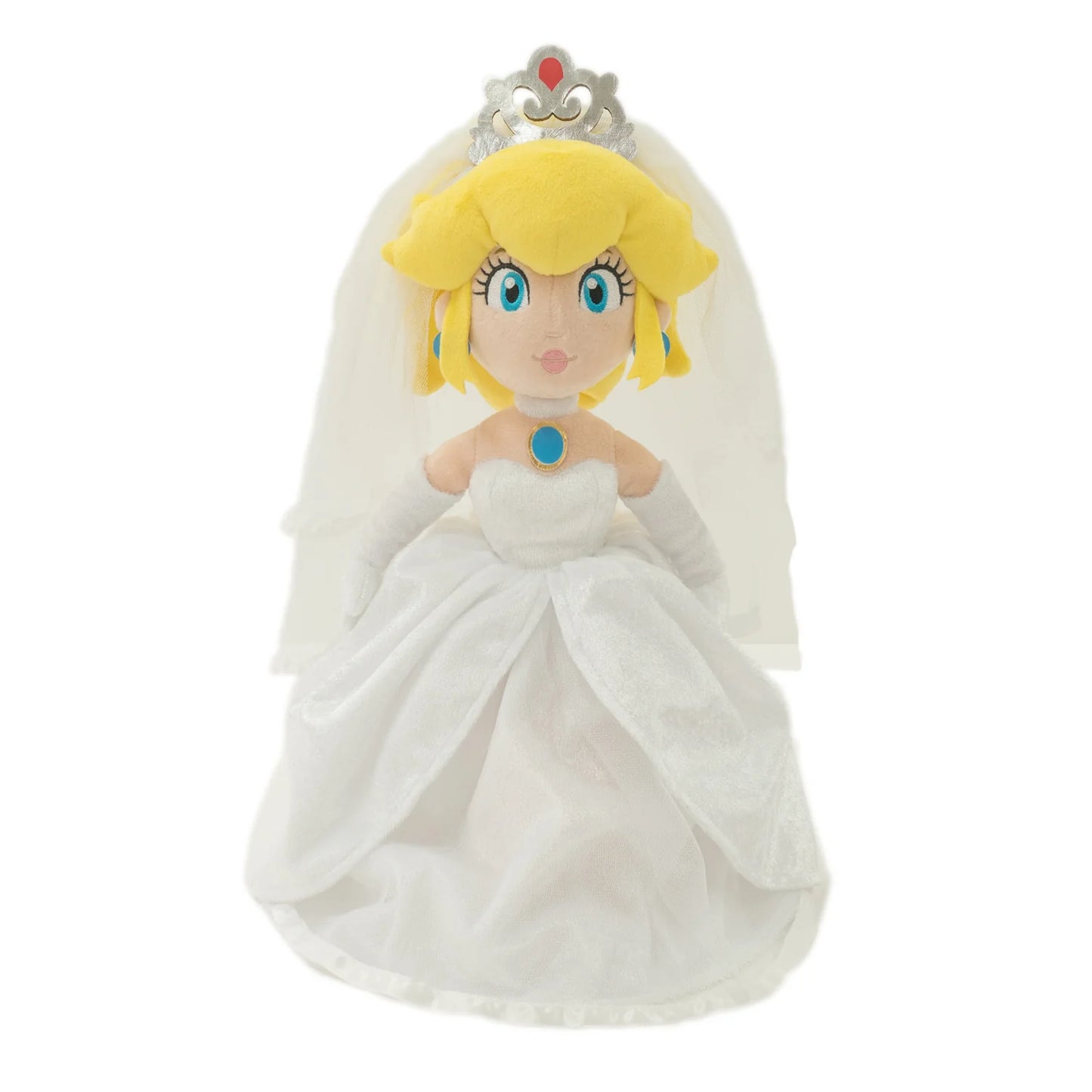 Princess Peach Bride Peach 16-inch plush toy from Super Mario Odyssey by Nintendo