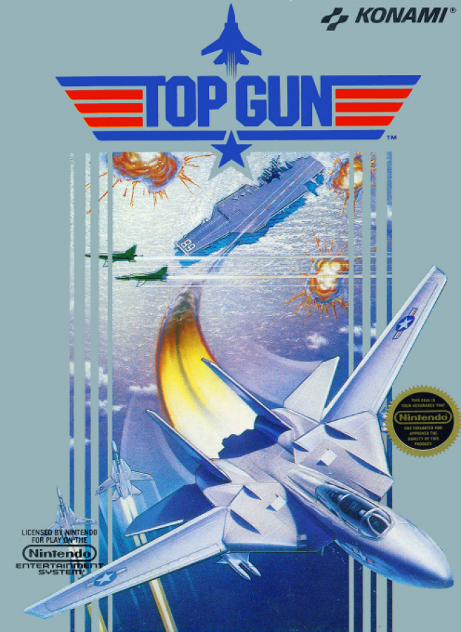 Top Gun cover art for Nintendo Entertainment System (NES) video game