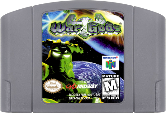 War Gods cartridge for Nintendo 64 N64 video game