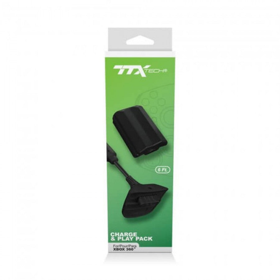 TTX charge and play pack accessory for Xbox 360 X360