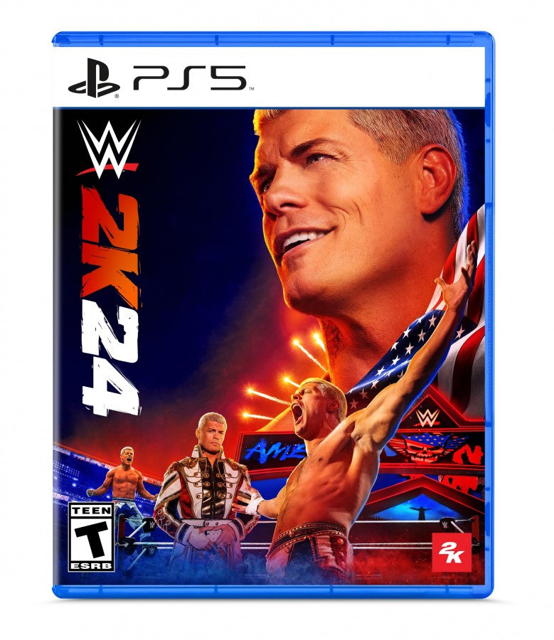 WWE 2K24 cover art for PlayStation 5 (PS5) video game