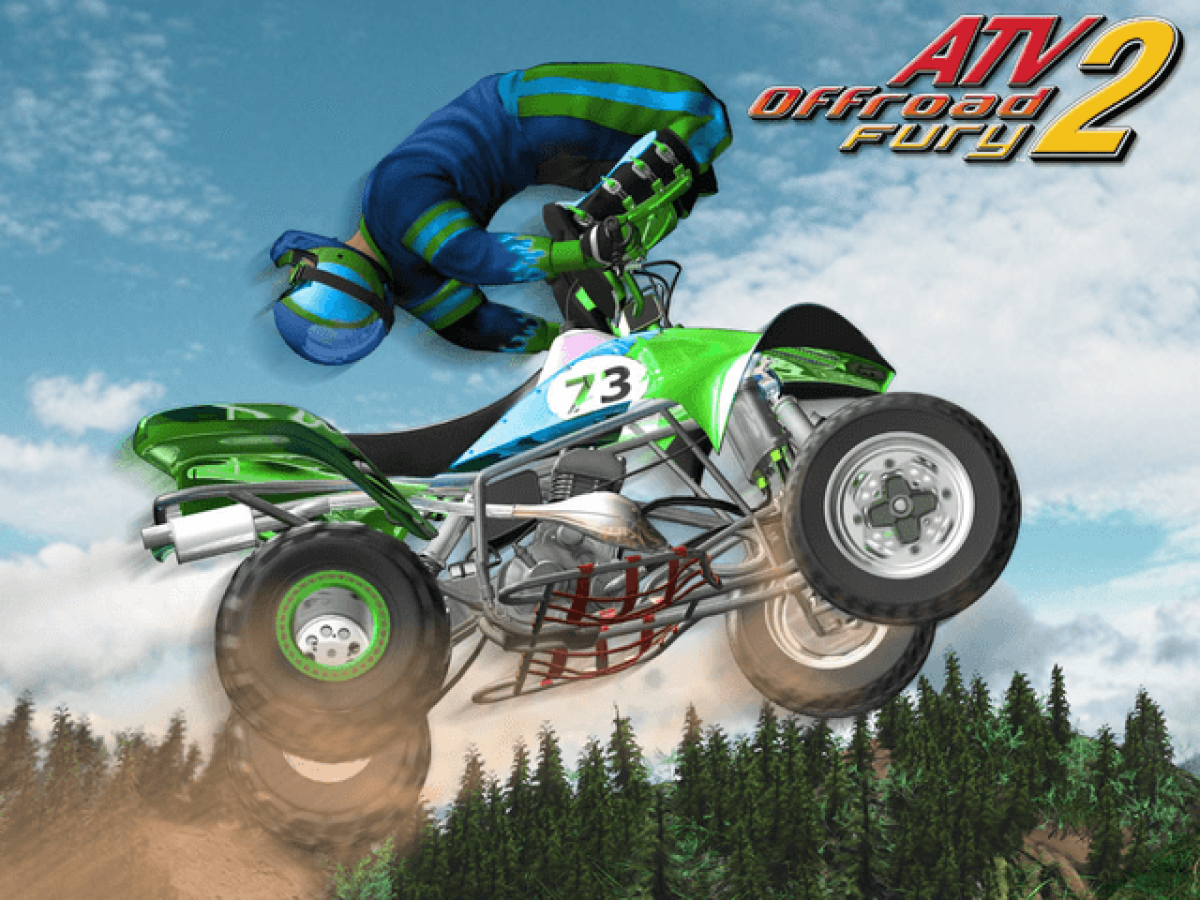 ATV Quad Power Racing 2 title screen art for Xbox (XBOX) video game