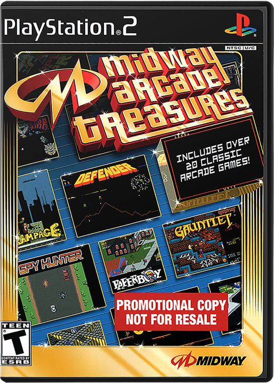 Midway Arcade Treasures cover art for PlayStation 2 (PS2) video game