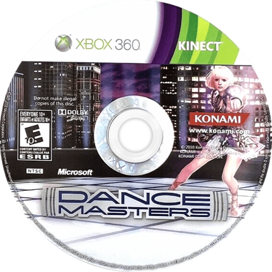 Dance Masters disc for Xbox 360 (X360) music rhythm dance video game