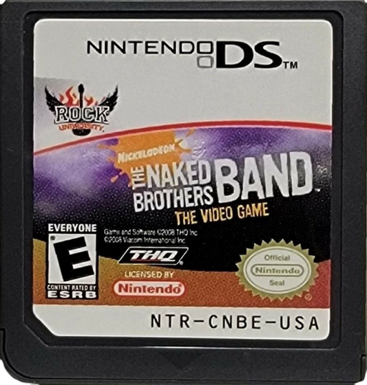 The Naked Bros Band cartridge for Nintendo DS (DS) music rhythm video game
