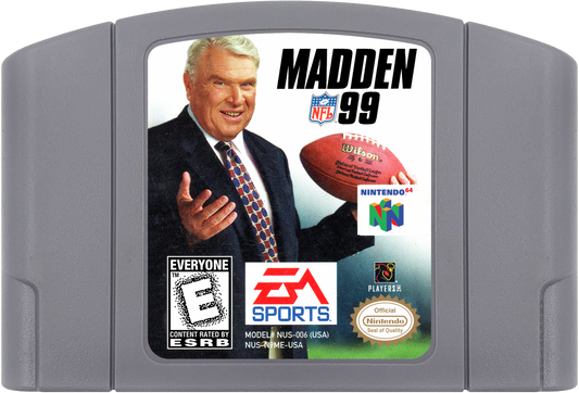 Madden NFL 99 Cartridge for Nintendo 64 N64 video game