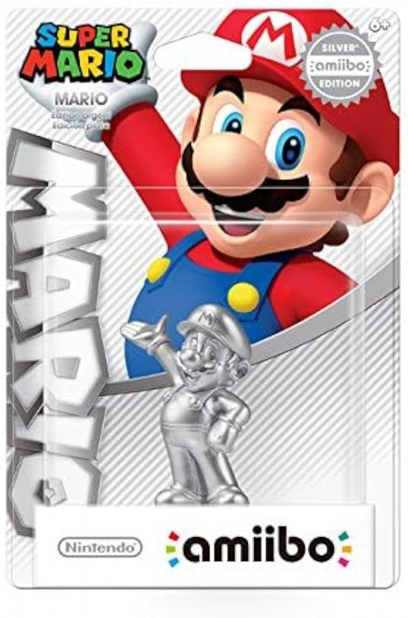 Mario Silver Edition Super Mario Amiibo sealed Nintendo figure