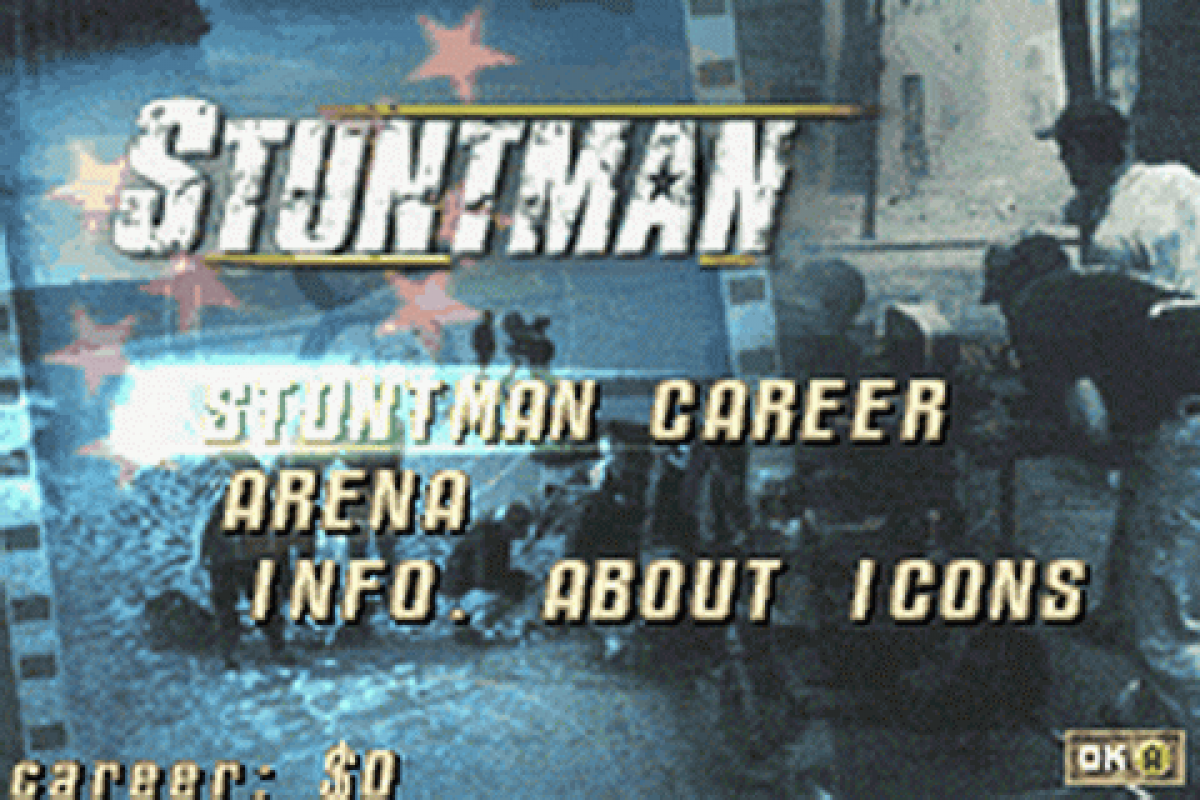 Stuntman title art for Game Boy Advance (GBA) video game