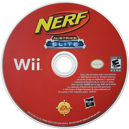 NERF N-Strike: Elite – Nintendo Wii (Wii) first-person foam blaster shooter action video game disc