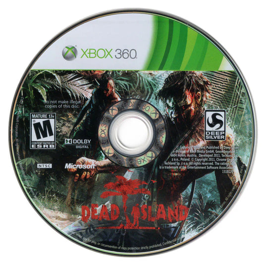 Dead Island Special Edition Xbox 360 video game, open-world action RPG, zombie survival combat, cooperative multiplayer, console title disc
