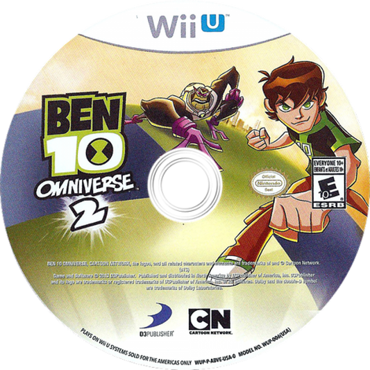 Ben 10 Omniverse 2 disc art for Nintendo Wii U (WiiU) video game