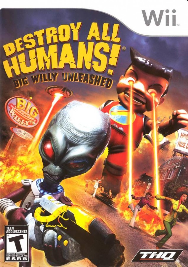 Destroy All Humans Big Willy Unleashed cover art for Nintendo Wii (Wii) video game