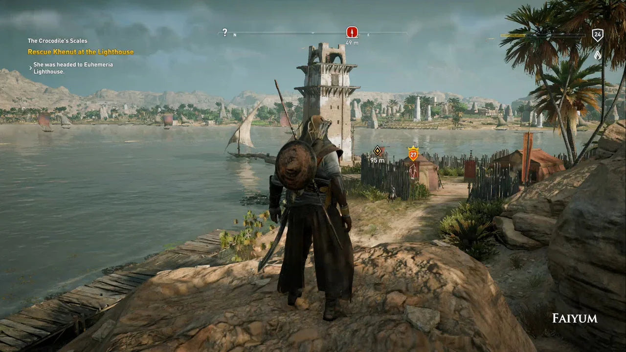Assassin's Creed Origins gameplay for Playstation 4 (PS4) video game