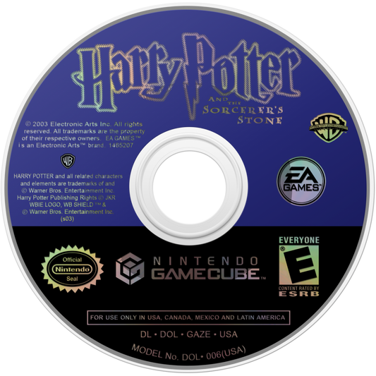 Harry Potter and the Sorcerer’s Stone for GameCube featuring magical adventure gameplay set in the wizarding world disc
