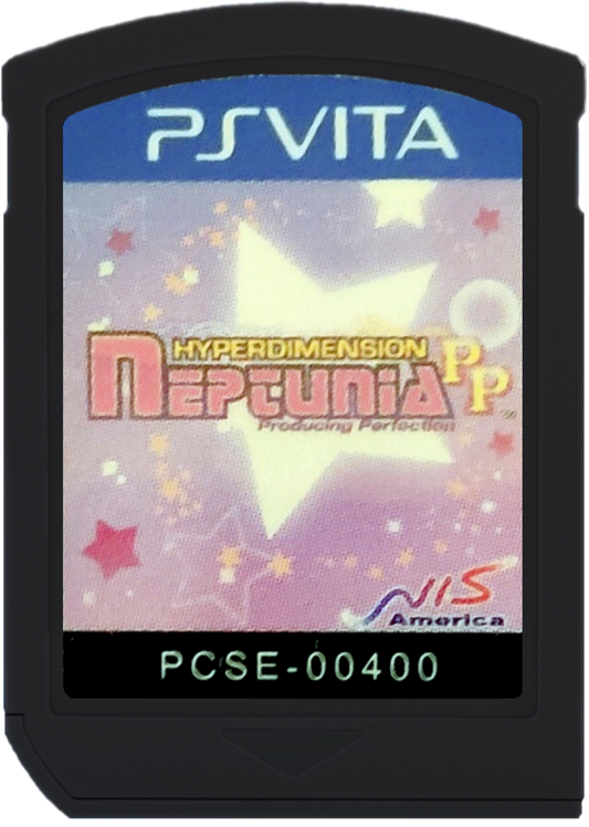 Hyperdimension Neptunia Producing Perfection PS Vita game featuring idol management simulation gameplay, anime-style visuals, and character-driven JRPG storytelling cartidge