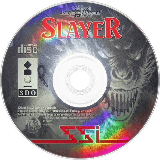 Advanced Dungeons & Dragons: Slayer disc for Panasonic 3DO (3DO) action role-playing video game