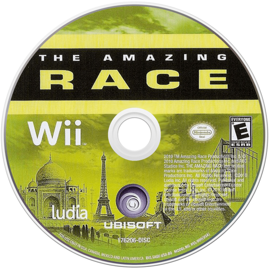 The Amazing Race Nintendo Wii video game, adventure party gameplay, TV show adaptation, multiplayer challenges, Wii console title disc