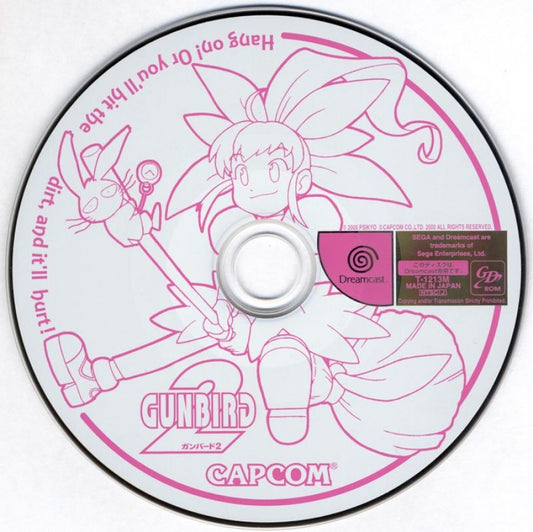 Gunbird 2 import disc art for Sega Dreamcast DC video game