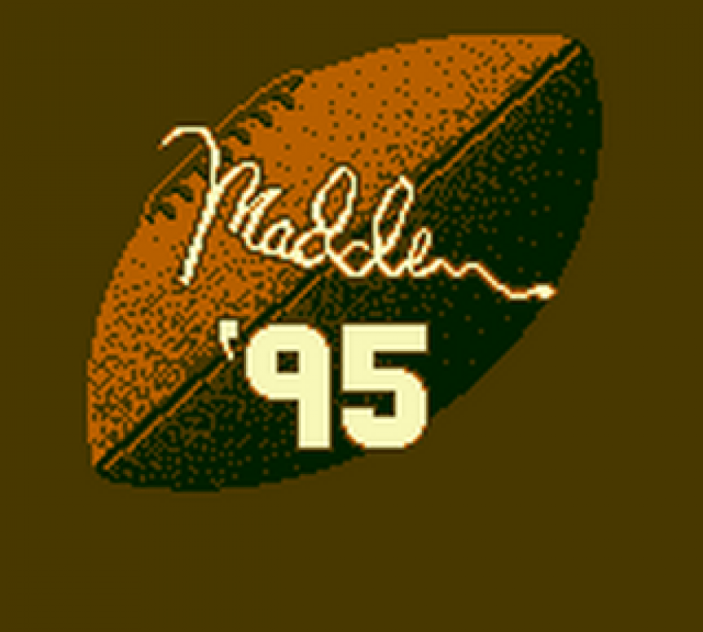 Madden NFL 95 title screen for Game Boy (GB) video game
