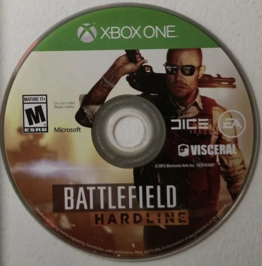 Battlefield: Hardline – Xbox One (XONE) disc for crime-themed first-person shooter game