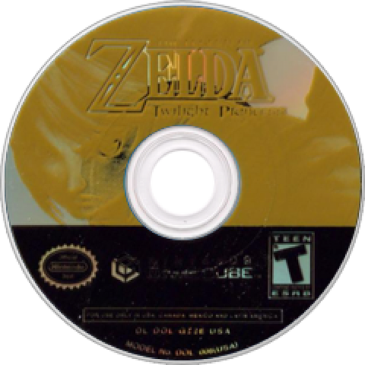 The Legend of Zelda: Twilight Princess – GameCube (GC) Front Disc Art HD Image for this Classic Nintendo Zelda Game