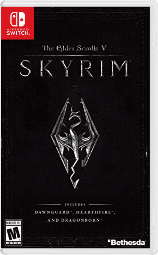 The Elder Scrolls V Skyrim cover art for Nintendo Switch (NS) video game