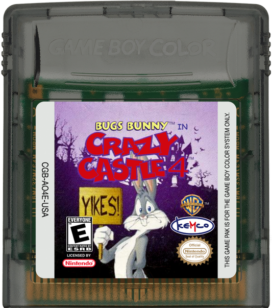 Bugs Bunny Crazy Castle 4 cartridge for Game Boy Color GBC video game