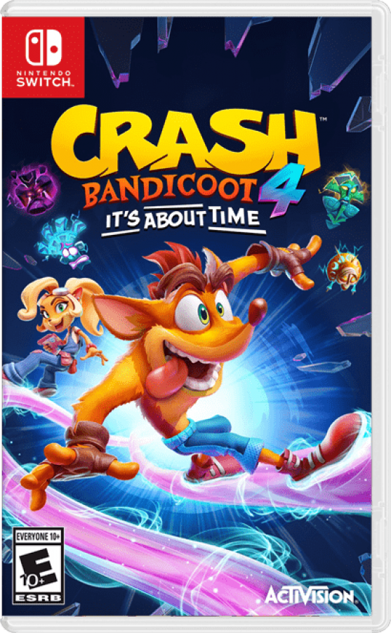 Crash Bandicoot 4: It's About Time cover art for Nintendo Switch (NS) video game