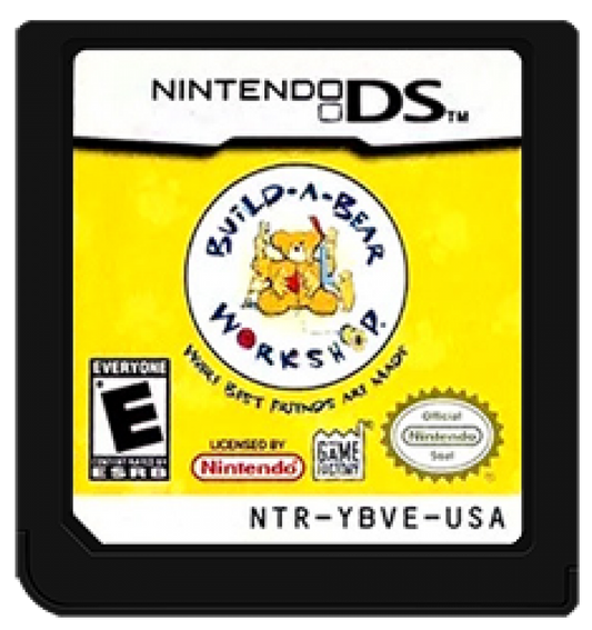 Build-A-Bear Workshop Nintendo DS video game, virtual toy creation and customization, family-friendly gameplay, handheld console title cartridge