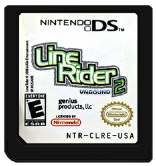 Line Rider 2: Unbound cartridge for Nintendo DS (DS) puzzle physics simulation video game
