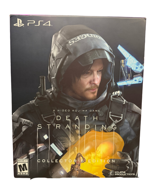 Death Stranding Collector's Edition for PlayStation 4 complete with steelbook game, carrying case, and lifesize Bridge Baby